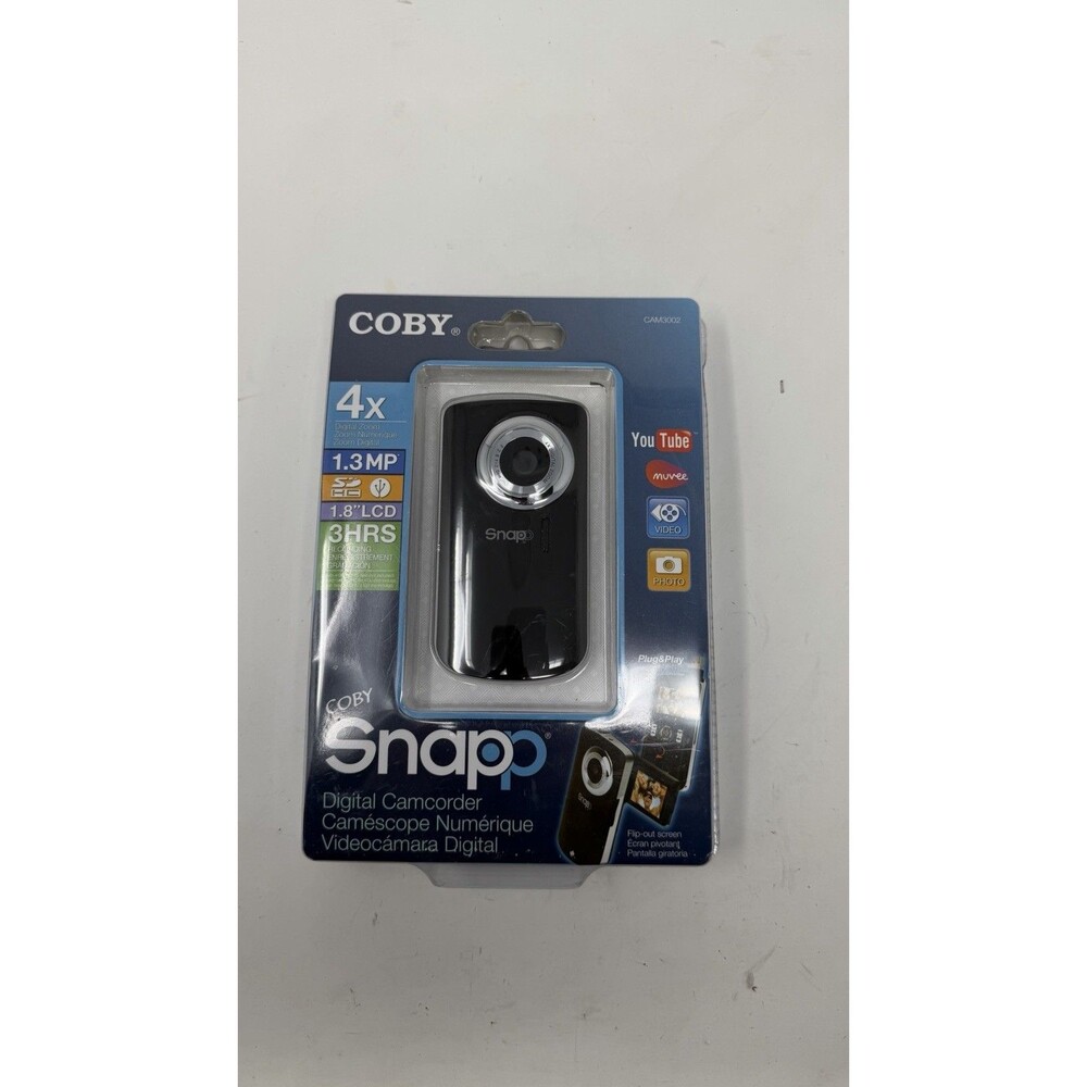 Coby Snapp Digital Camcorder 4x Digital Zoom 1.8" LCD model CAM3002 - Brand New